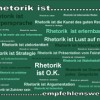 Postkarte - Rhetorik ist...